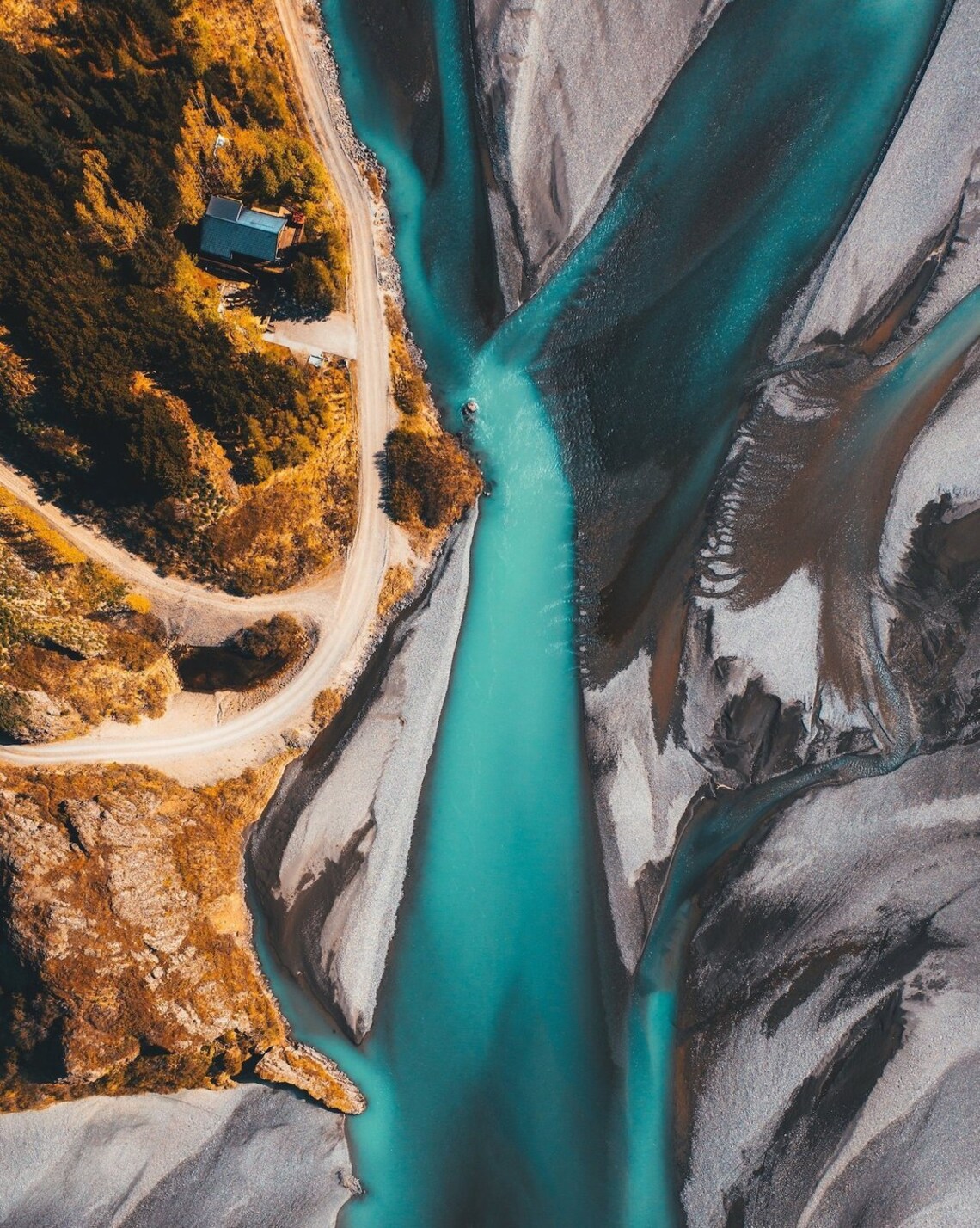 Iceland Blue River Landscape Travel Poster - Image 2
