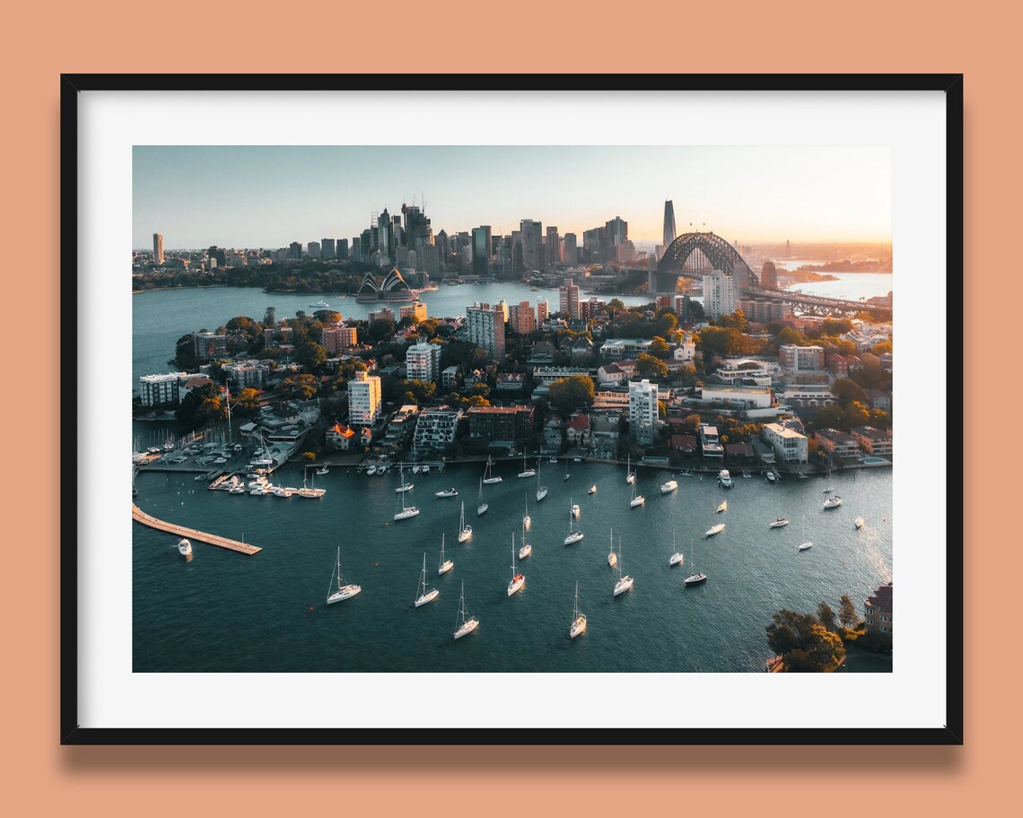 Sydney Harbour, Australia Travel Poster Print