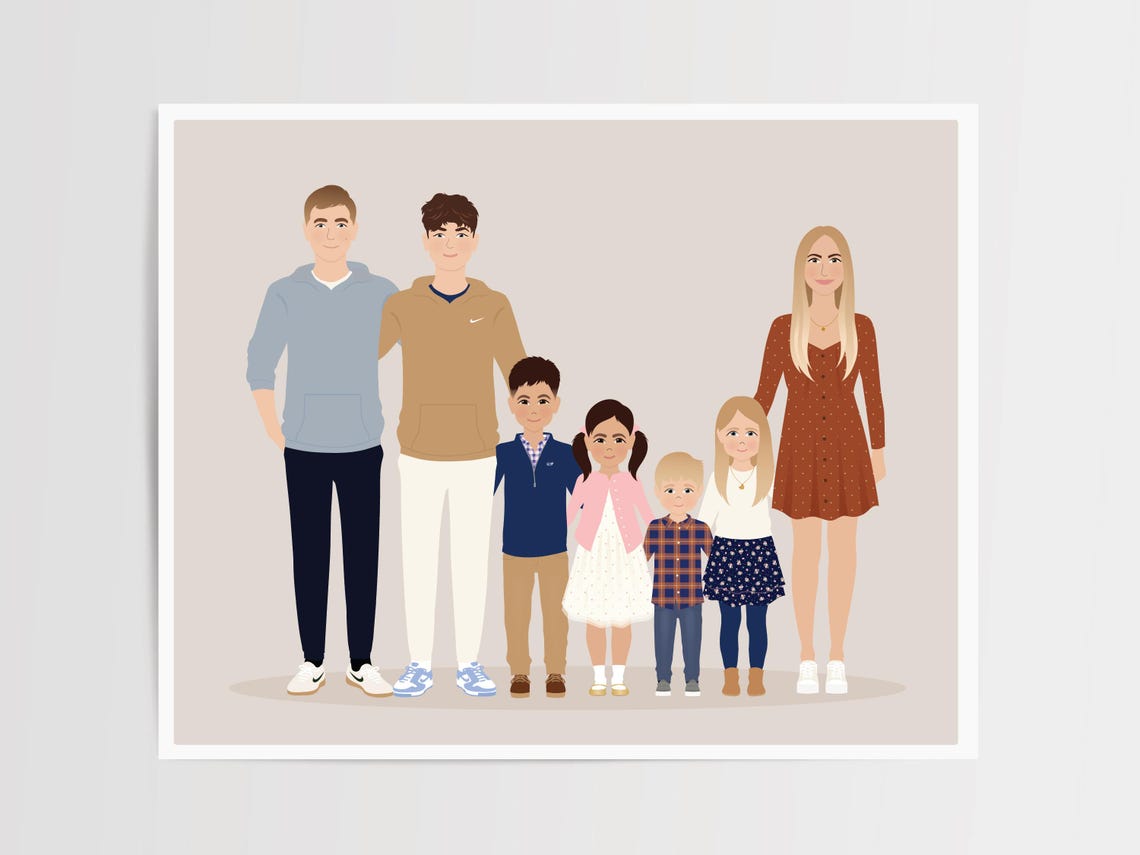 Custom Family Portrait - Image 4