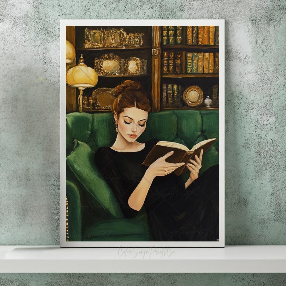 Reading Woman, Victorian Romantic Art Print