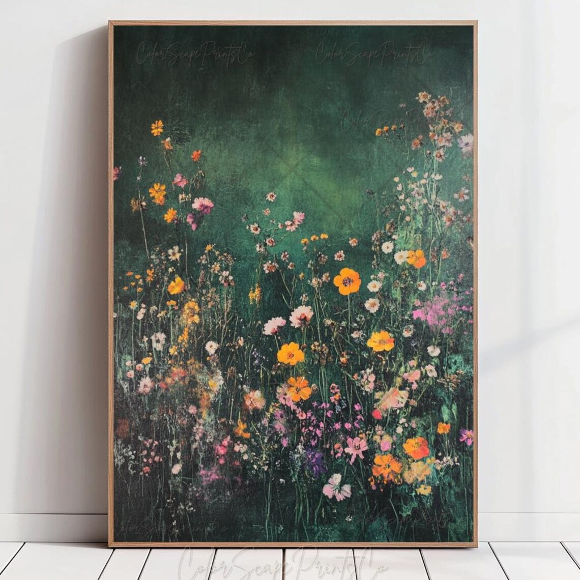 Vintage Garden Botanical Landscape Art Print