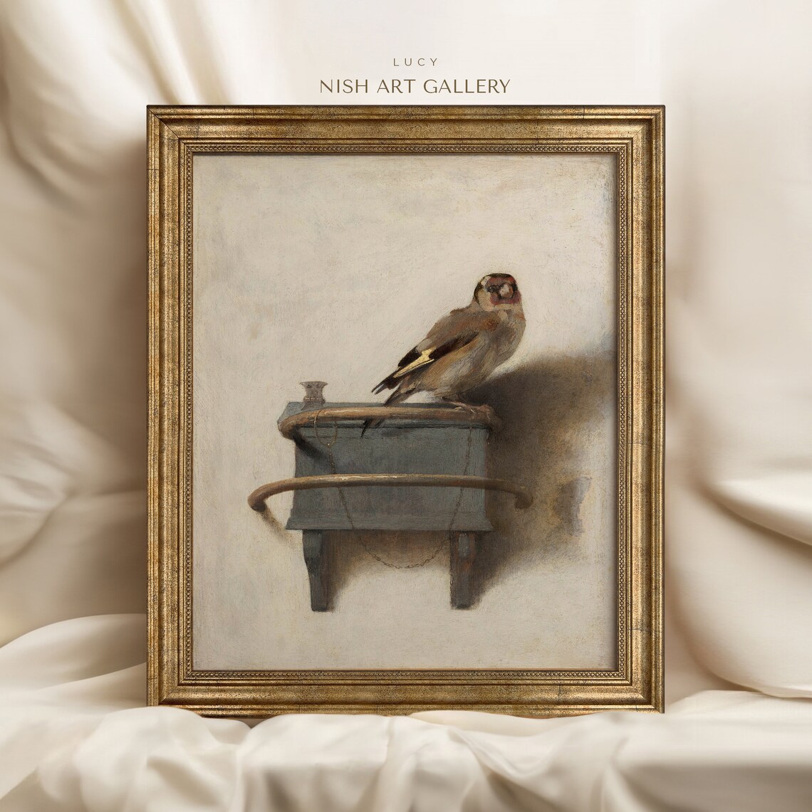 Carel Fabritius The Goldfinch Classic Oil Painting Art Poster
