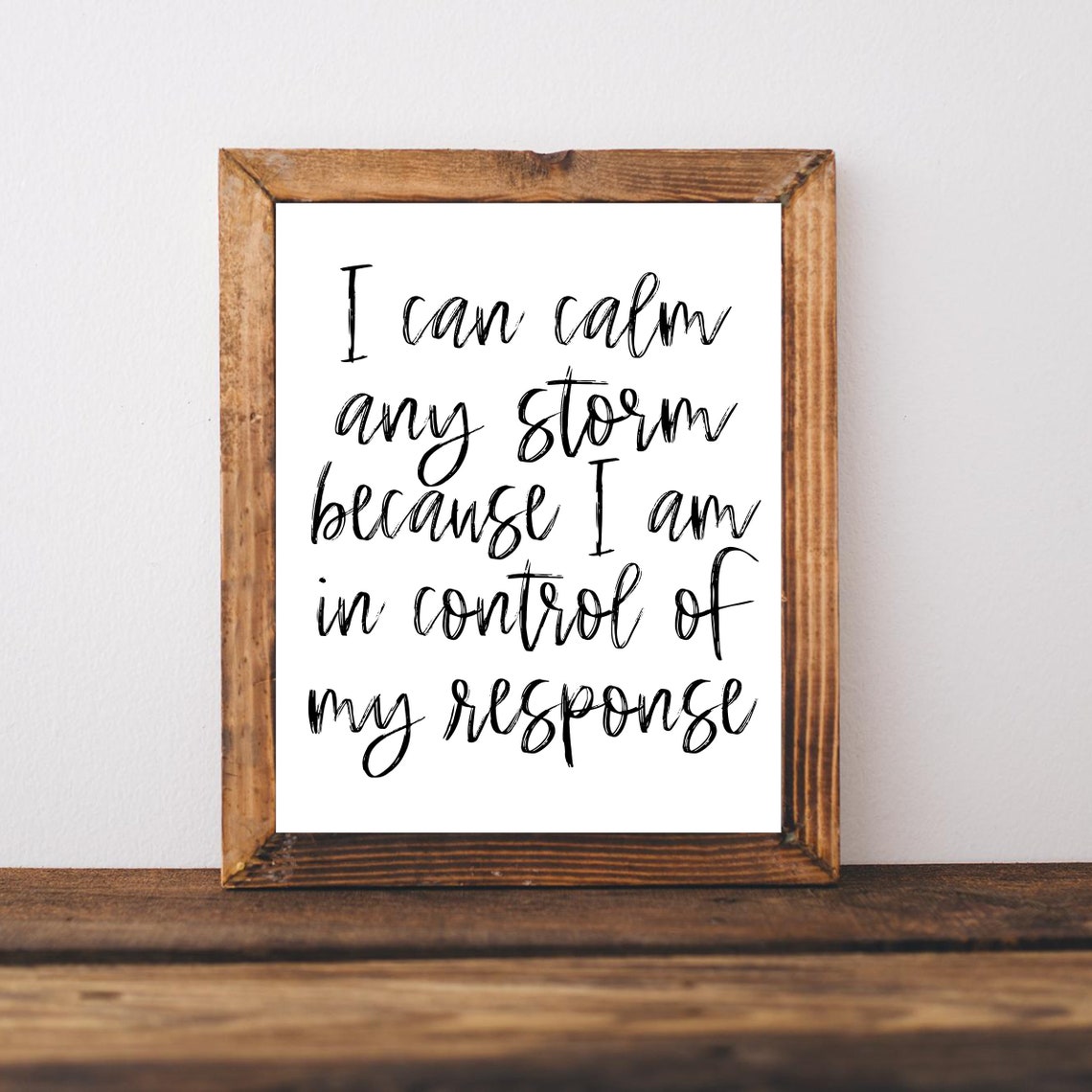 I Can Calm Any Storm Affirmation Poster for Therapist Office Decor