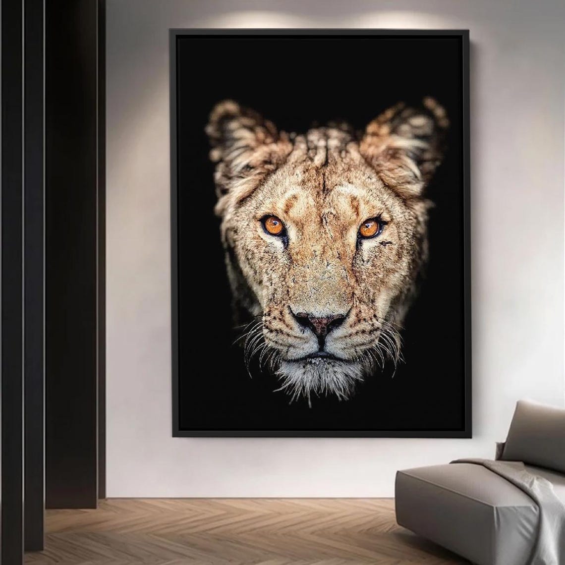 Lion Wall Canvas Painting Home Decor Modern Art Gift Ready To Hang Artwork