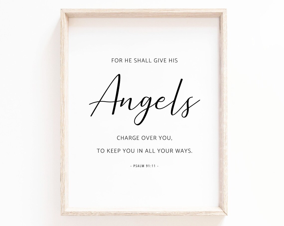 Psalm 91:11 - Scripture Wall Art - Image 2