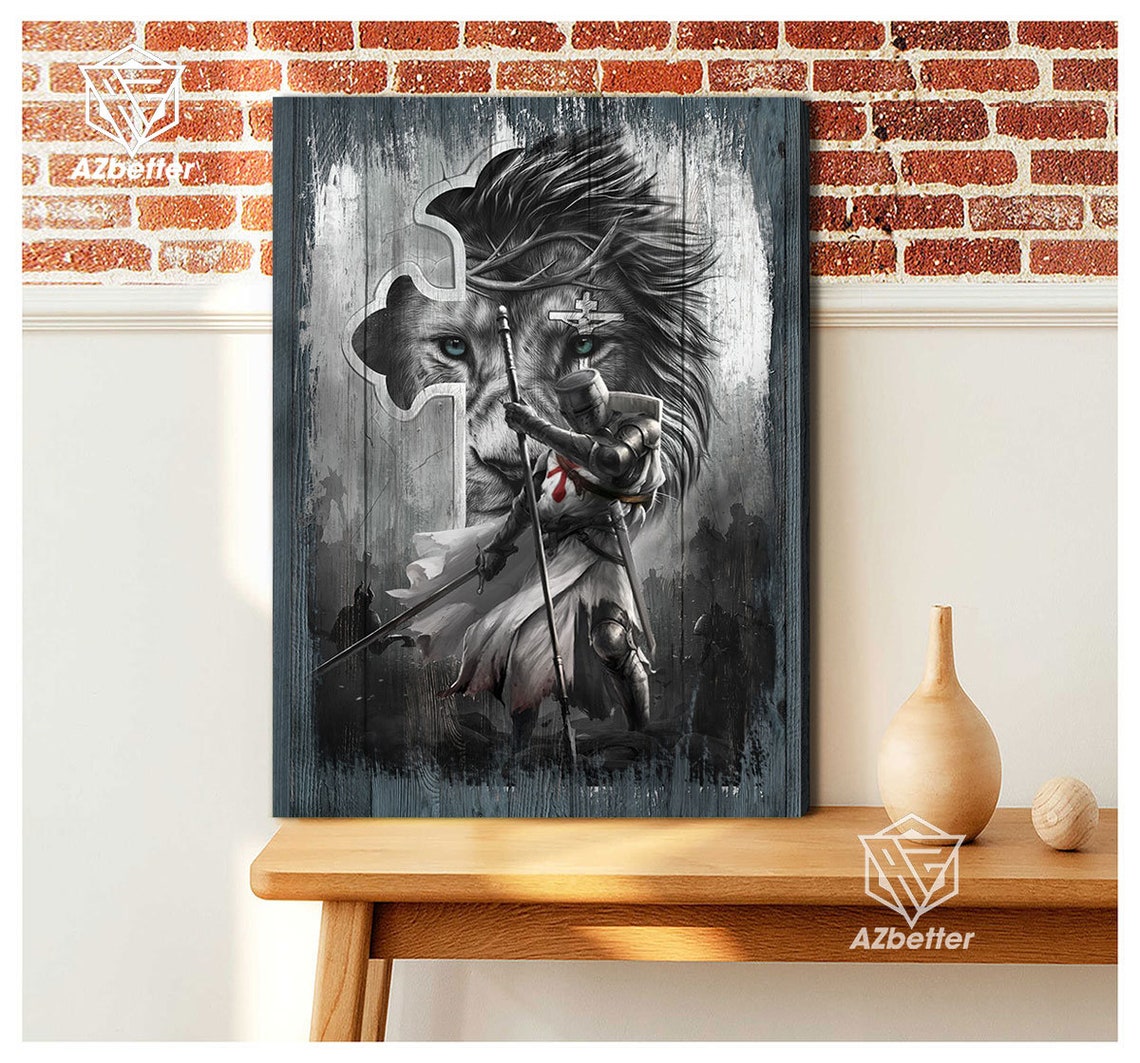Lion Of Judad Prints Knight Of The God Sword Of The Spirit God Wall Art Christian Home Decor Warrior Of God Pictures - Image 5