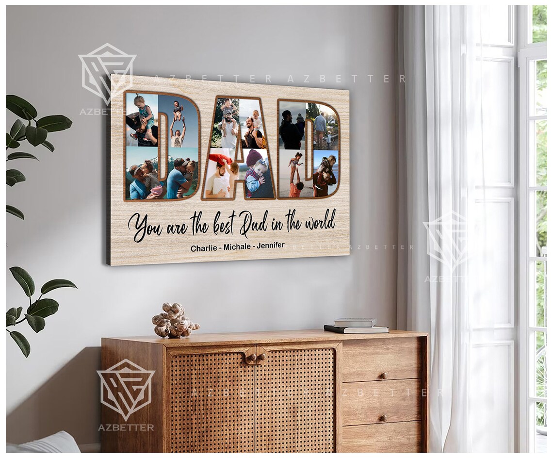 You Are The Best Dad In The World Photo Letter Tribute Keepsake Poster - Image 2