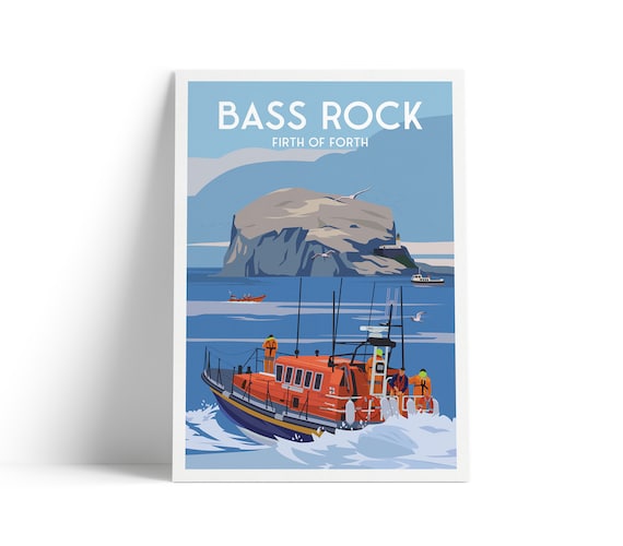 Bass Rock, Firth Of Forth Travel Poster