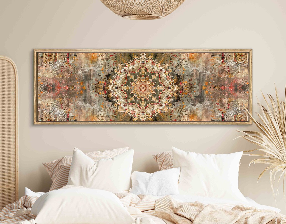 Beige Vintage Tapestry Art Print, Boho Decor - Image 2