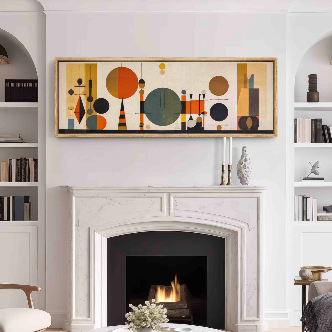 Mid Century Modern Panoramic Wall Art Print - Image 3