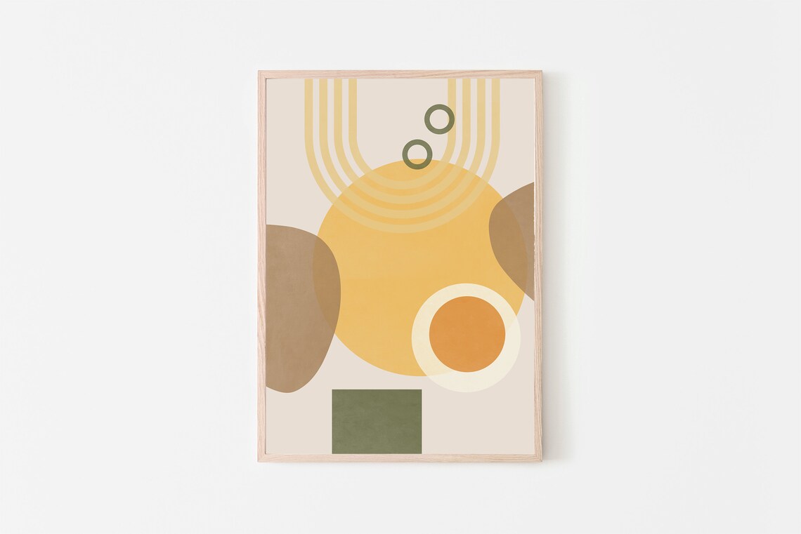 Ramen Modern Art Boho Giclee Print, Kitchen Decor
