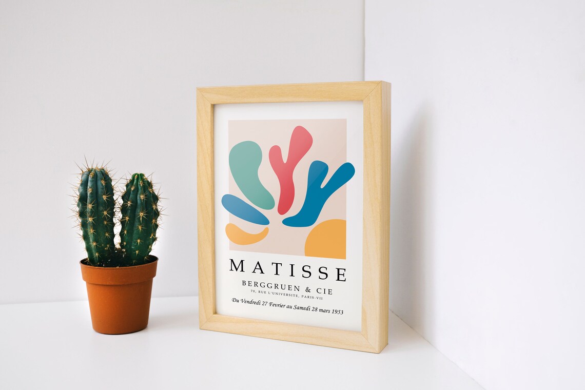 Matisse 1953 Berggruen Exhibition Colorful Abstract Art Poster - Image 2