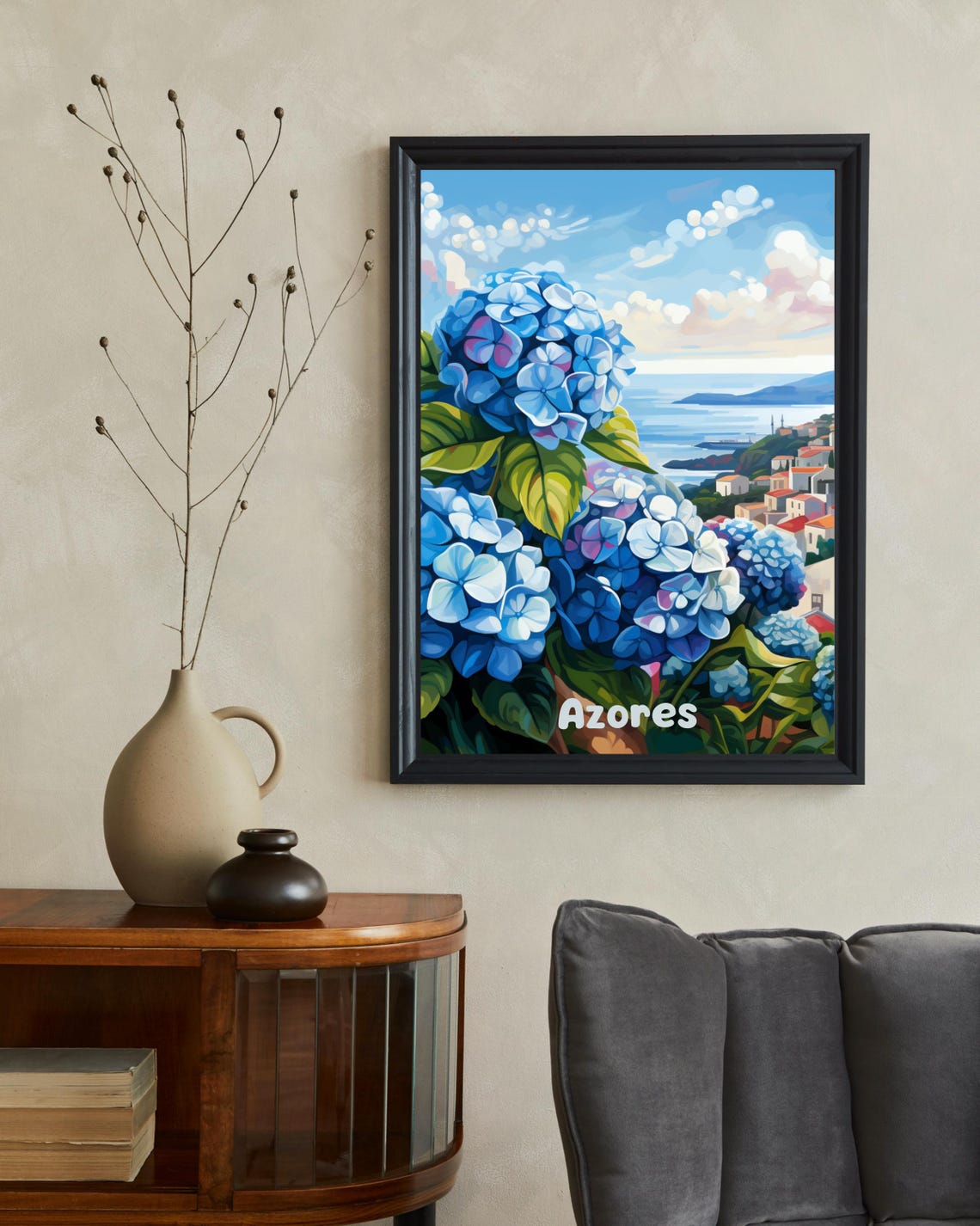 Azores Portugal Travel Poster, Christmas Gift - Image 2