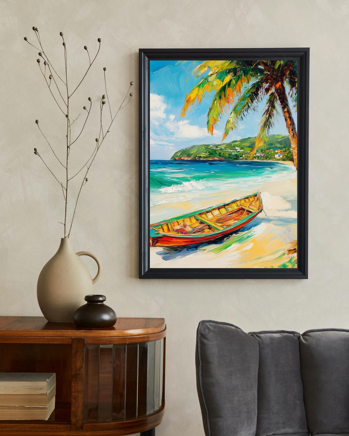 Montego Bay Jamaica Travel Poster, Caribbean Art - Image 2