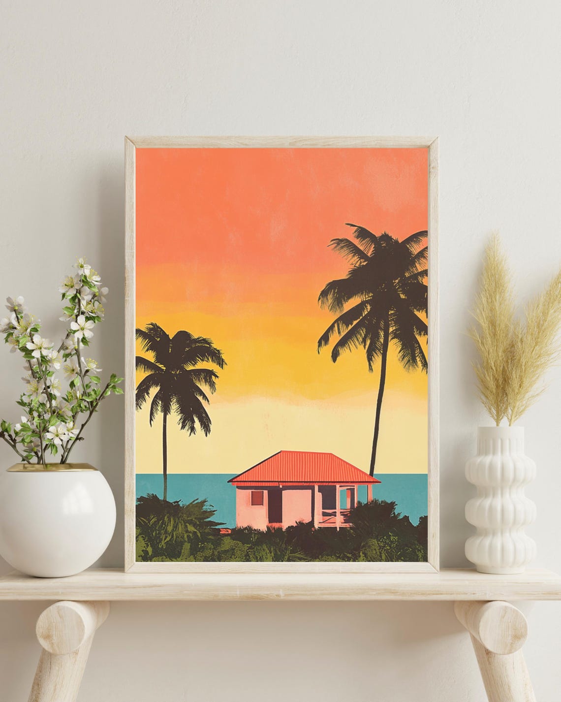 Martinique Travel Poster, Caribbean Home Decor