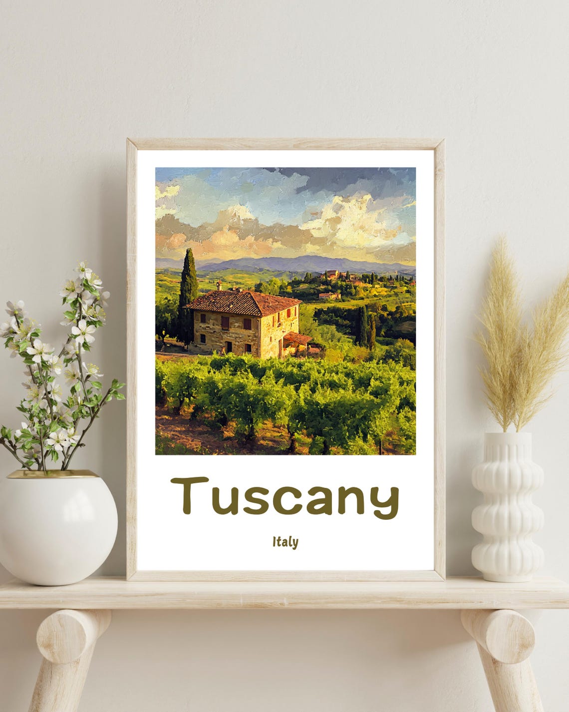Tuscany Poster Tuscany Travel Print Italy Print Italy Poster Tuscan Wall Decor Italy Art Tuscany Art Italy Lover Gift Christmas Gift