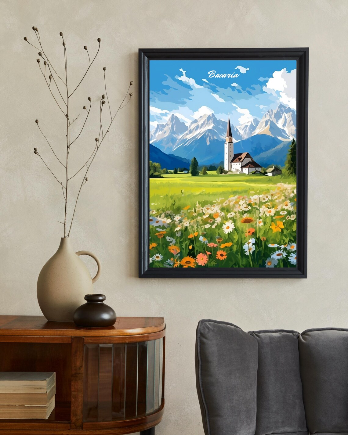 Bavaria Travel Poster, Garmisch Partenkirchen - Image 2