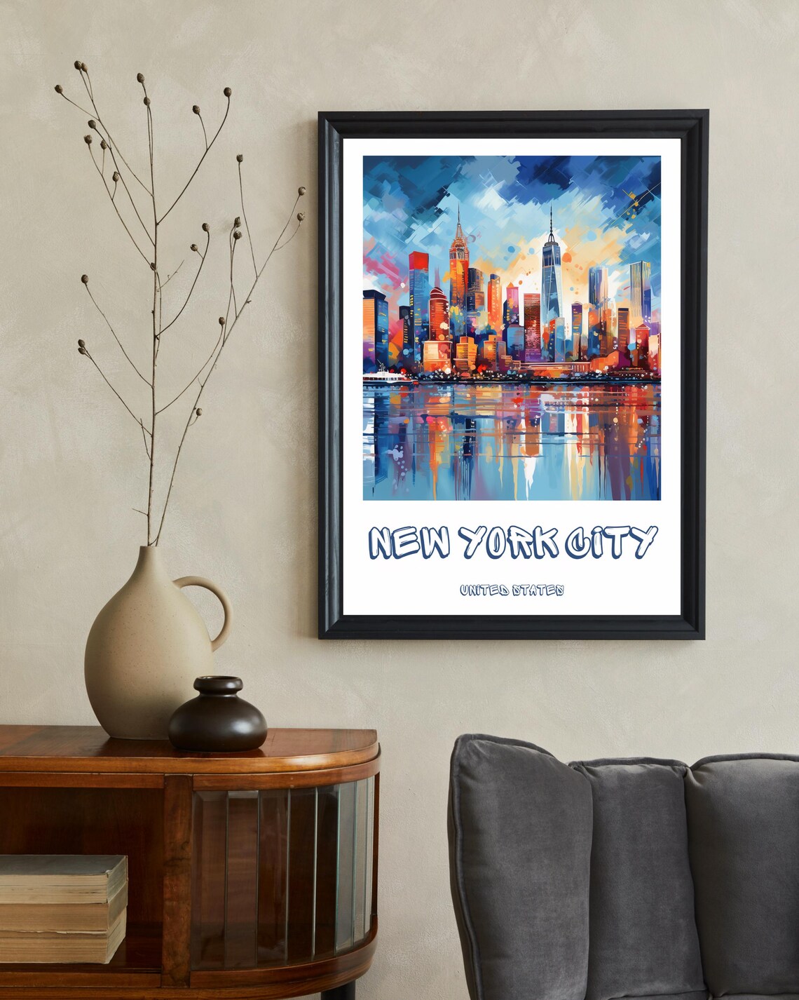 New York City Skyline - Abstract Travel Poster - Image 2