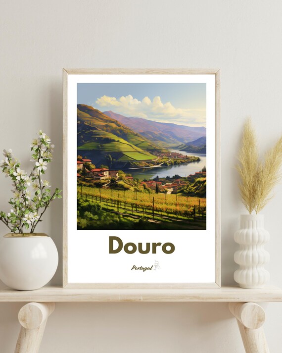 Douro Valley Portugal - Vintage Travel Poster
