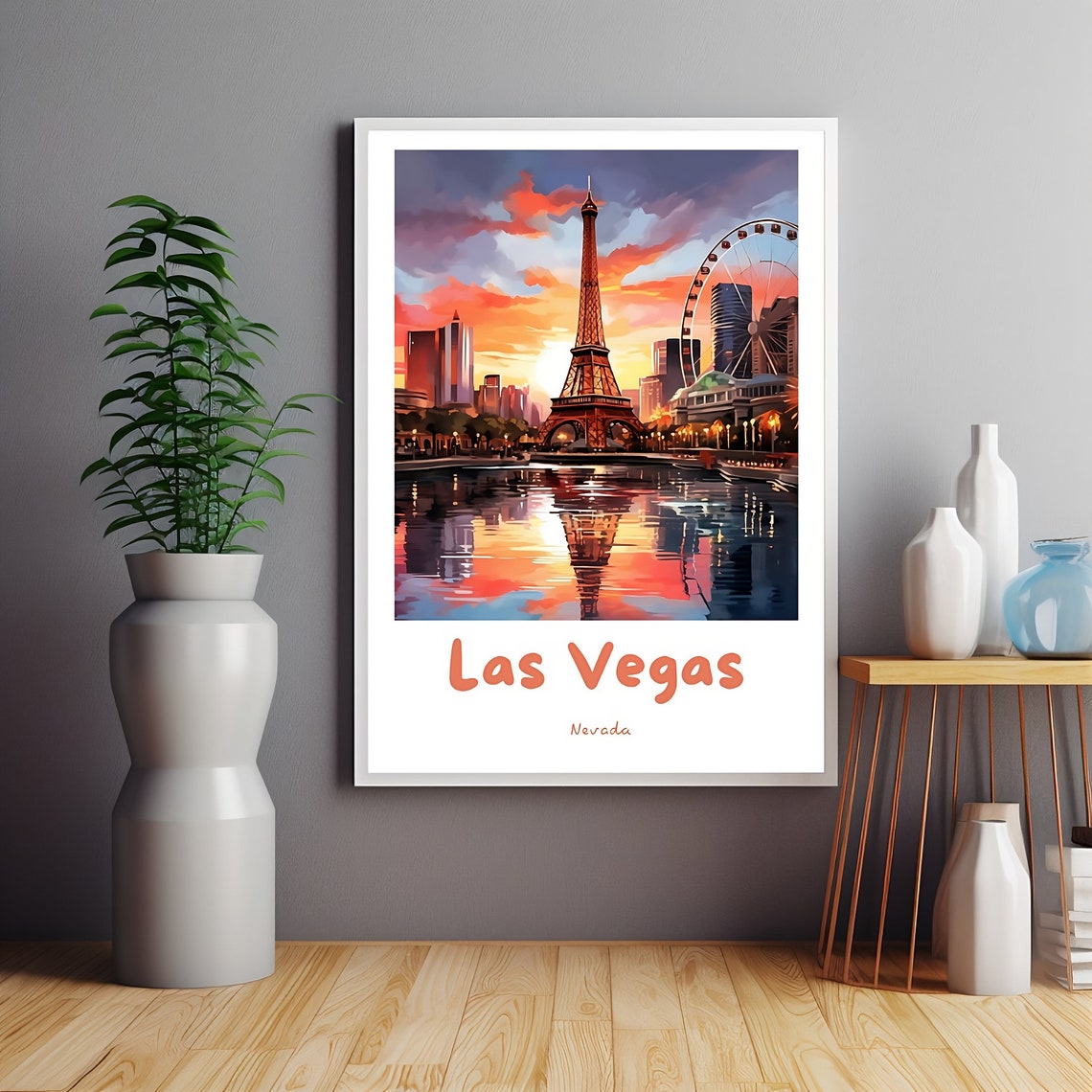 Las Vegas Traditional Travel Poster, Nevada