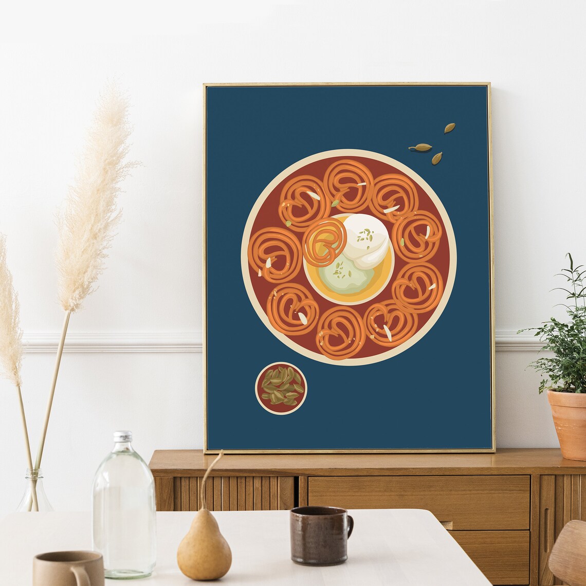 Jalebi Art, Indian Sweet Pop Art Poster - Image 2