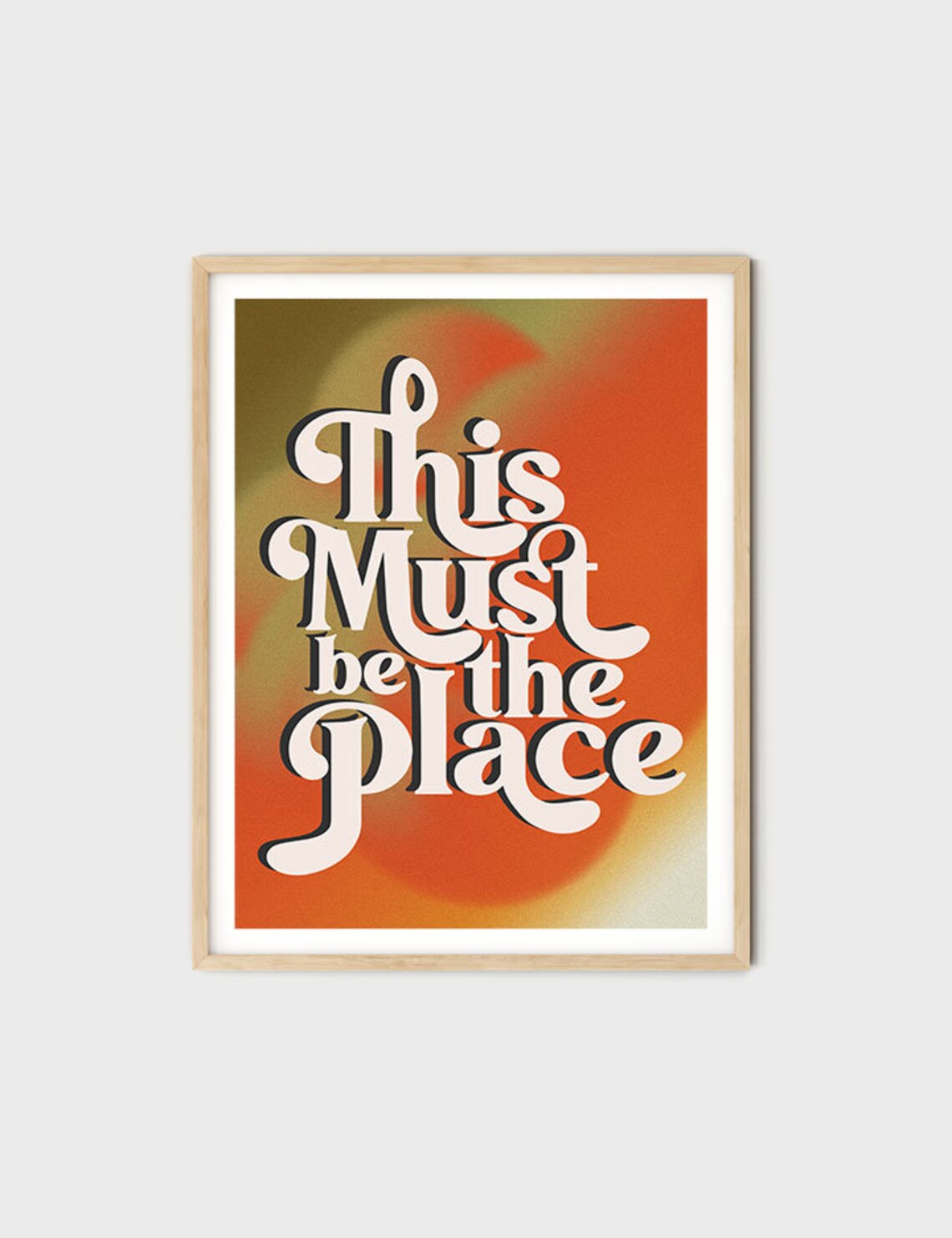 This Must Be The Place 70s Retro Floral Art Print - Image 8