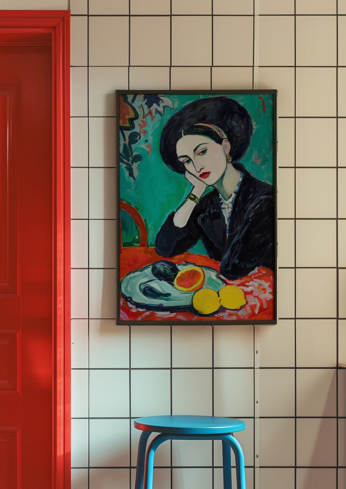 Matisse Poster Elegant Portrait Of A Woman Expressionist Style Art Print Colorful Home Decor Wall Art - Image 3