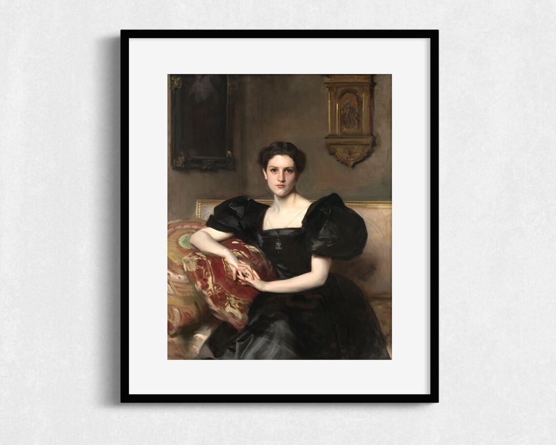 Vintage Woman Portrait Art Print, Portrait Wall Art - Image 2