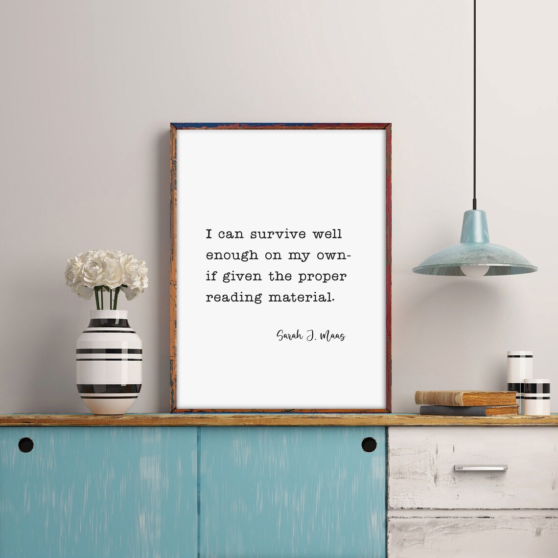Sarah J Maas Quote Bookish Wall Art, Throne Of Glass - Image 3