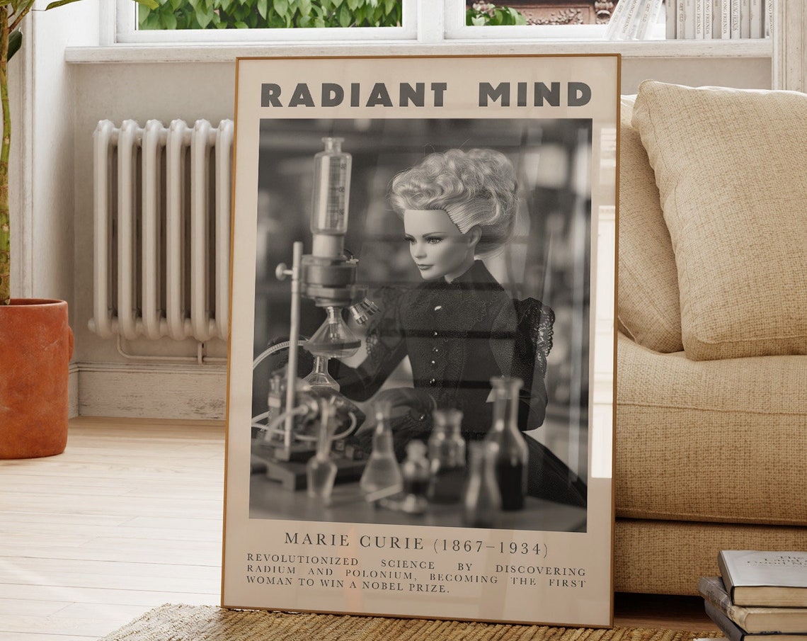 Marie Curie Radiant Mind Women In Science Tribute Art Poster
