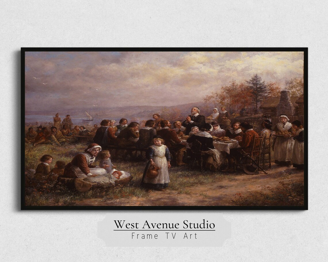 The 1st Thanksgiving Vintage Art Print for TVs - Image 5