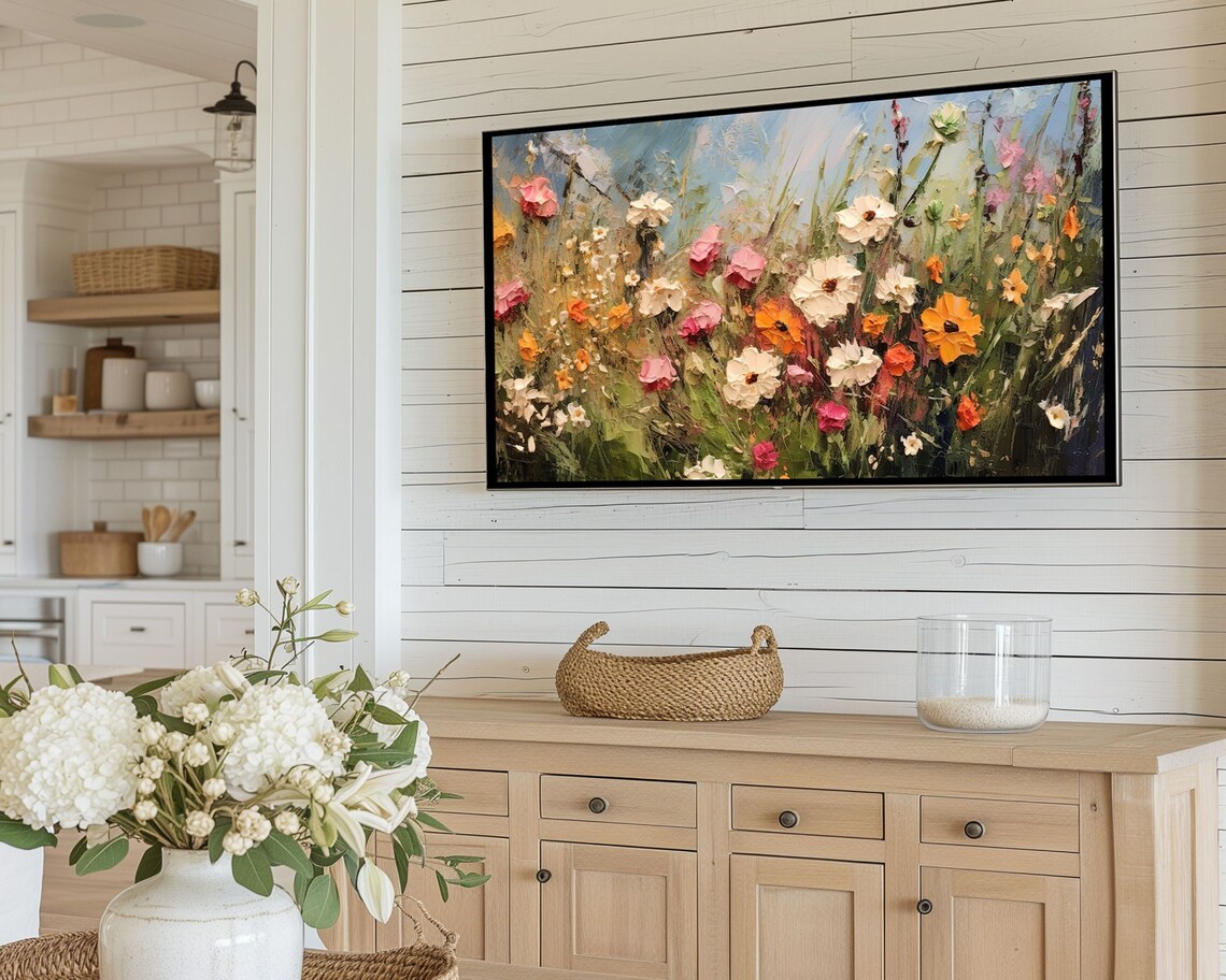 Summer Wildflower Garden Bundle Four Floral Paintings Blooming Meadow Poster - Image 4
