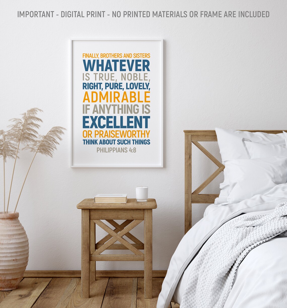 Philippians 4:8 Bible Verse, Scripture Gift - Image 2