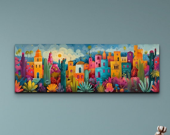 Los Angeles Watercolor Art Print, Southwestern Cactus