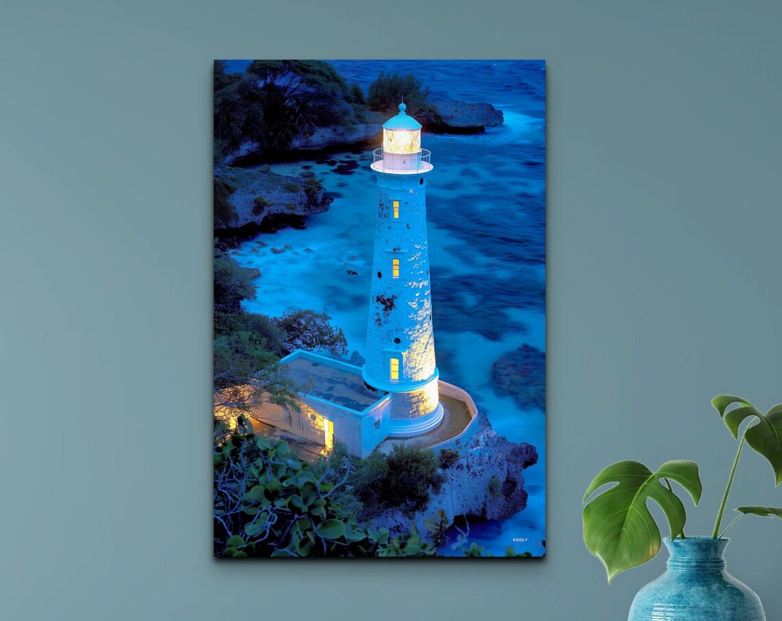 Lighthouse Nautical Art, Ocean Art Print