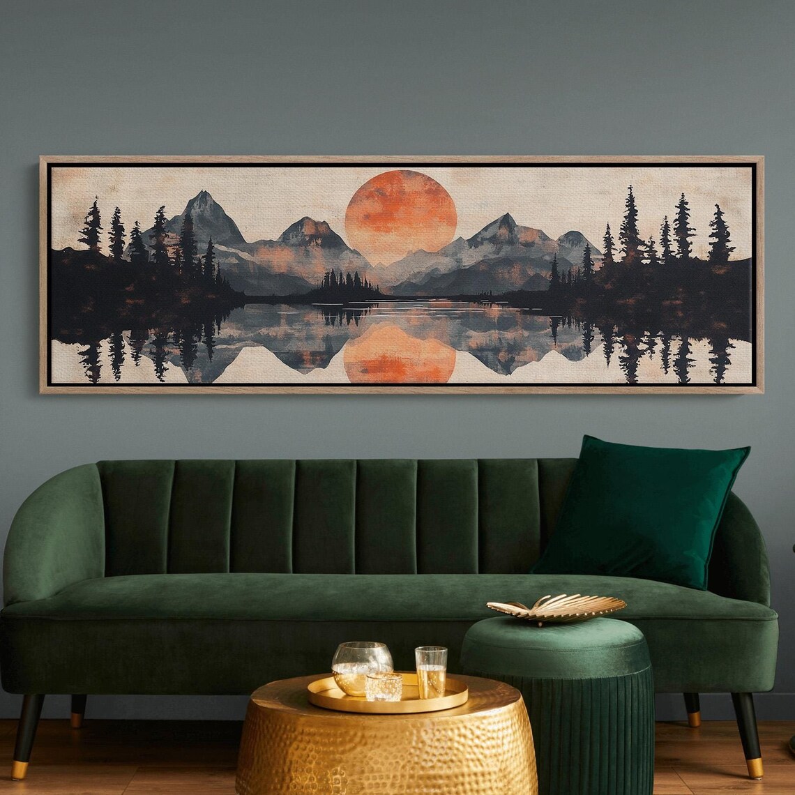 Mount Rainier Sunset Reflection, Scenic Landscape