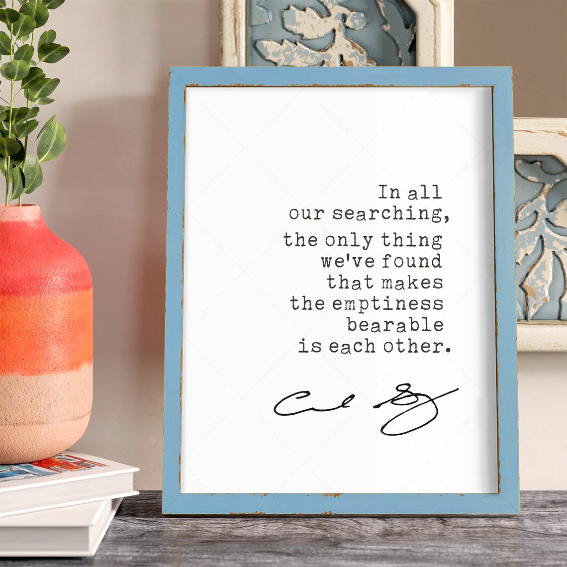 Carl Sagan Quote Typography Art Print - Image 3