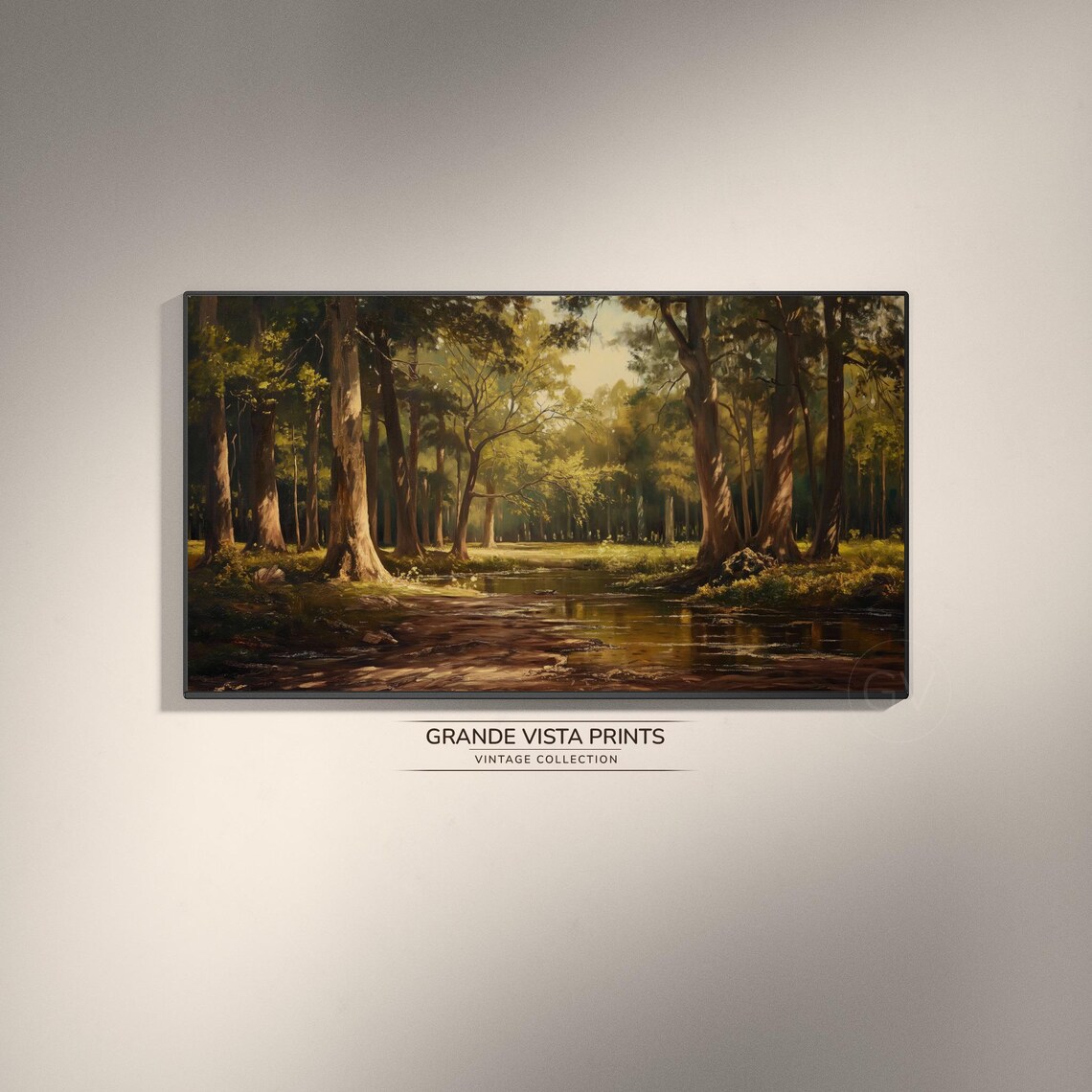 Forest Landscape Wallpaper Spring Forest Frame Tv Artwork Forest Home Decor Gv4095