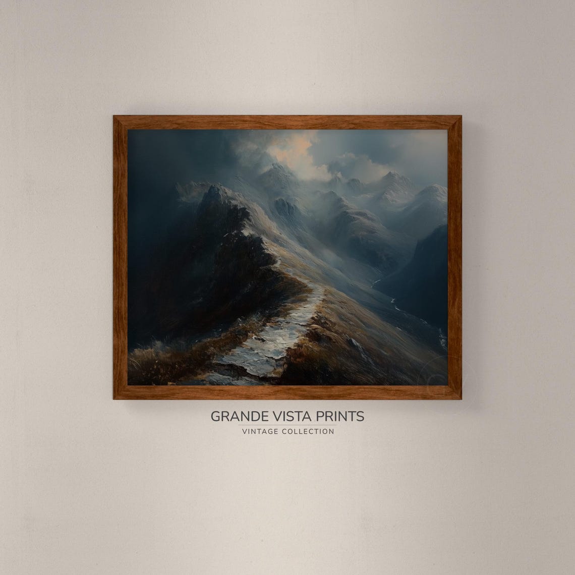 Dark Mountain Path Landscape Artwork Mountain Landscape Painting Gv4603 - Image 4