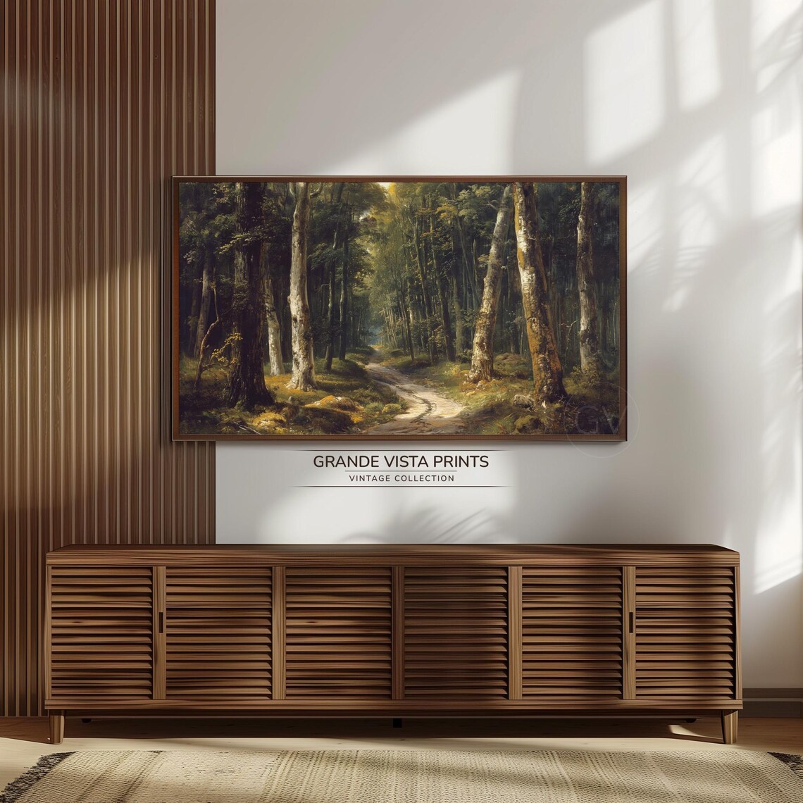 Deep Forest Path Frame Tv Art Forest Landscape Background Forest Landscape Wallpaper Gv4078 - Image 3