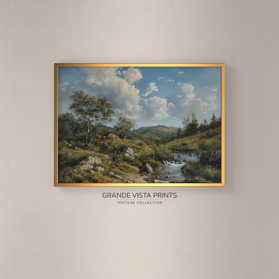 Mountain Creek Landscape Painting Landscape Painting Wall Art Gv4065