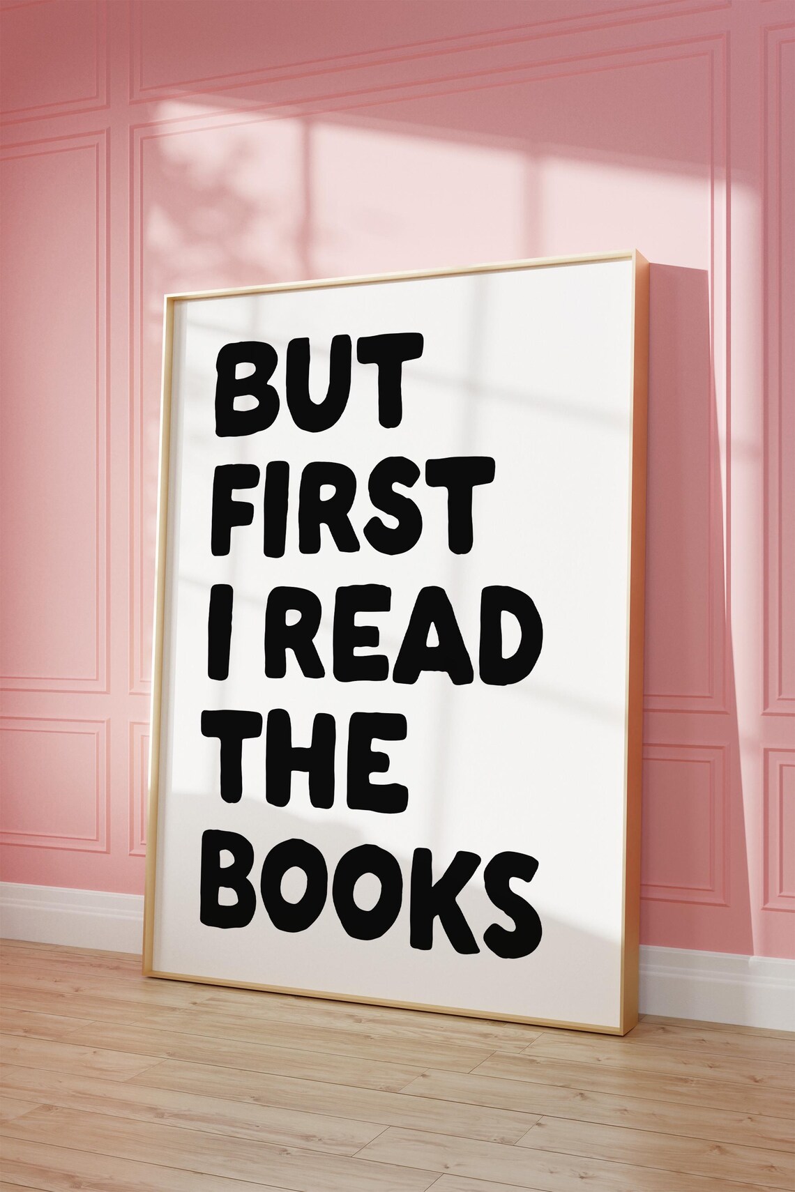 Cute Bookish Quote Print Funny Book Quote Wall Art Book Lover Gift Gift For Reader Bookworm Wall Art - Image 2