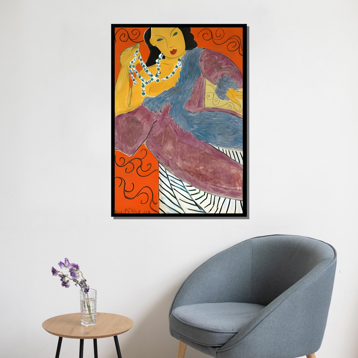 Henri Matisse Spanish Woman Tambourine Fauvist Portrait Print - Image 5