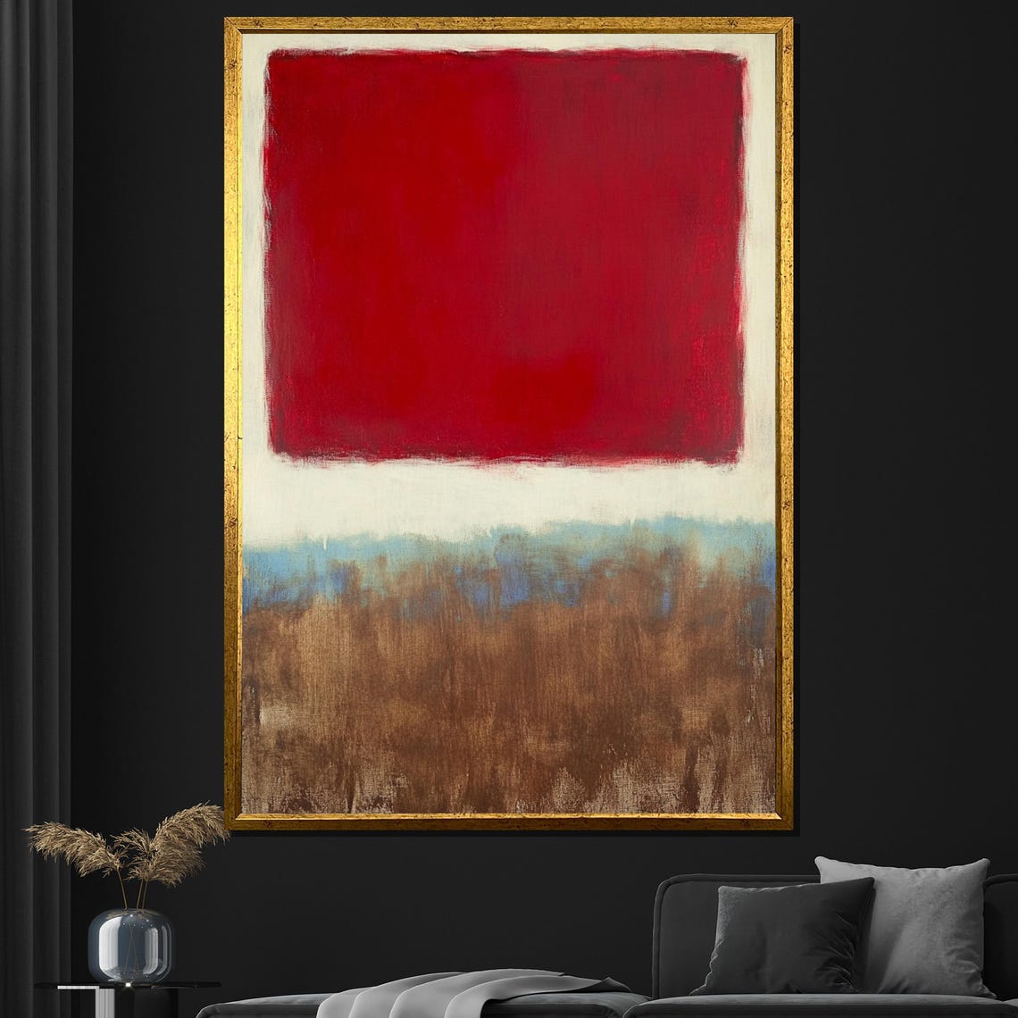Mark Rothko Red Blue Brown Earthy Color Field Abstract Print