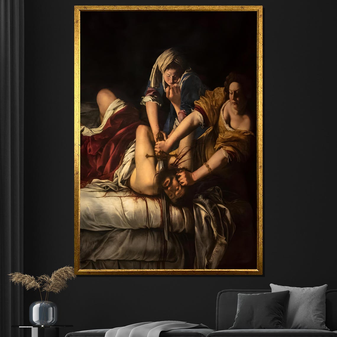 Artemisia Gentileschi Judith Slaying Holofernes Baroque Print