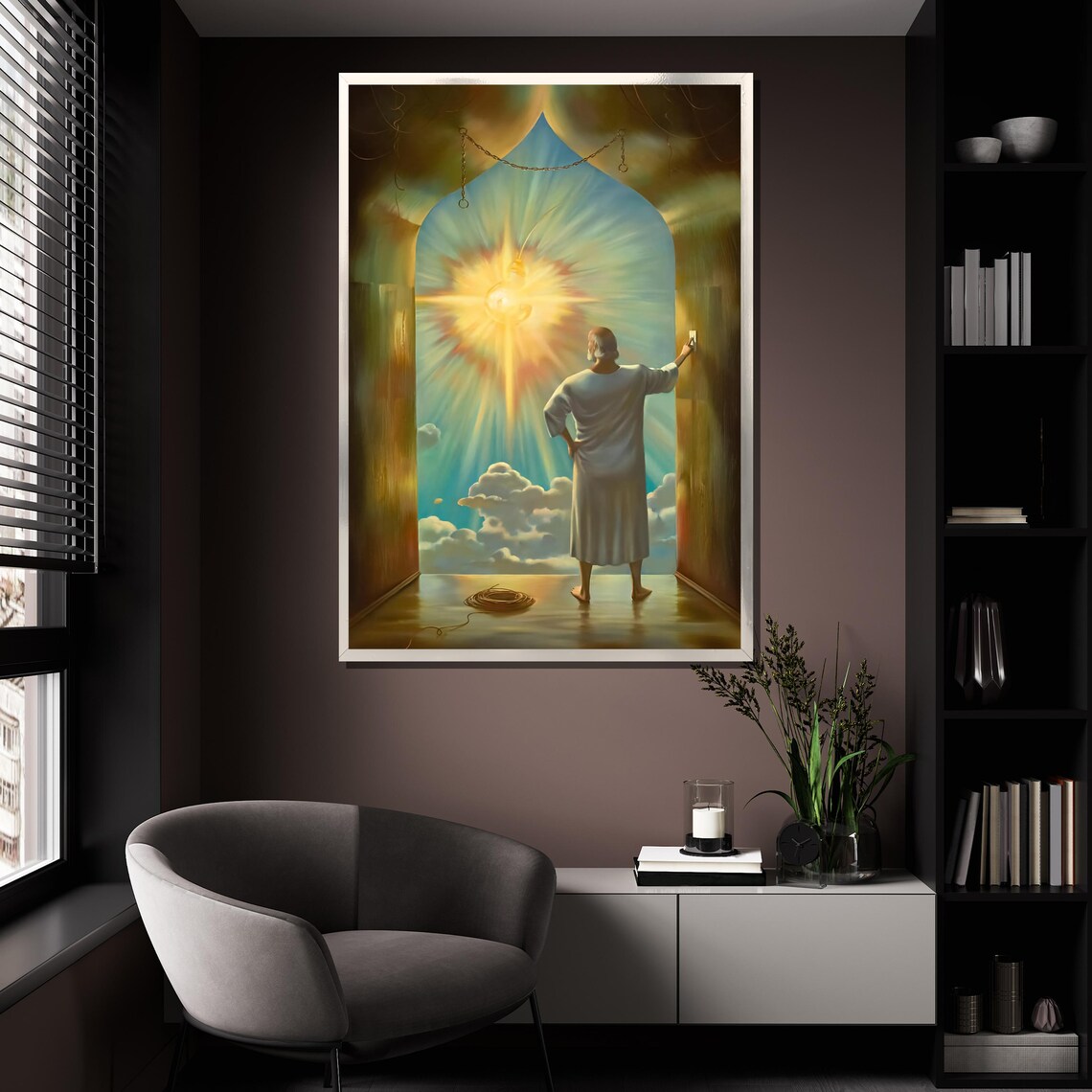 Morteza Katouzian The Last Light Divine Sunrise Spiritual Art Poster - Image 4