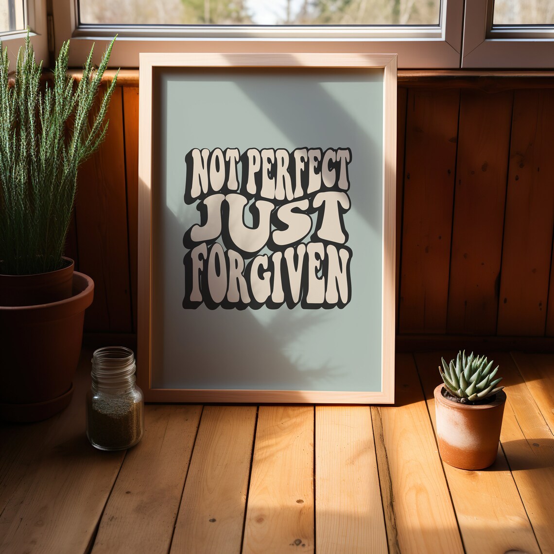 Retro Christian Scripture Art Print, Bible Verse - Image 2