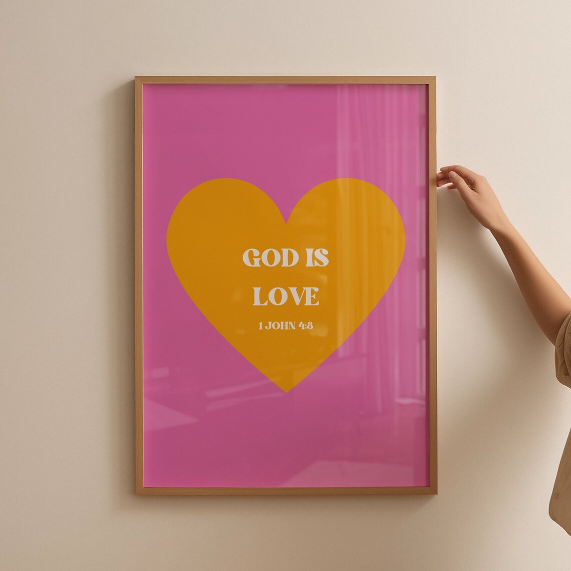 Retro Christian John Scripture Poster, Bible Verse Art - Image 4