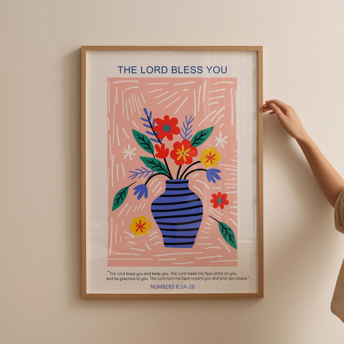 Christian Wall Art Numbers Scripture Religious Poster Wall Decor Faith Poster Bible Verse Baptism Gift Gift For Christian - Image 5