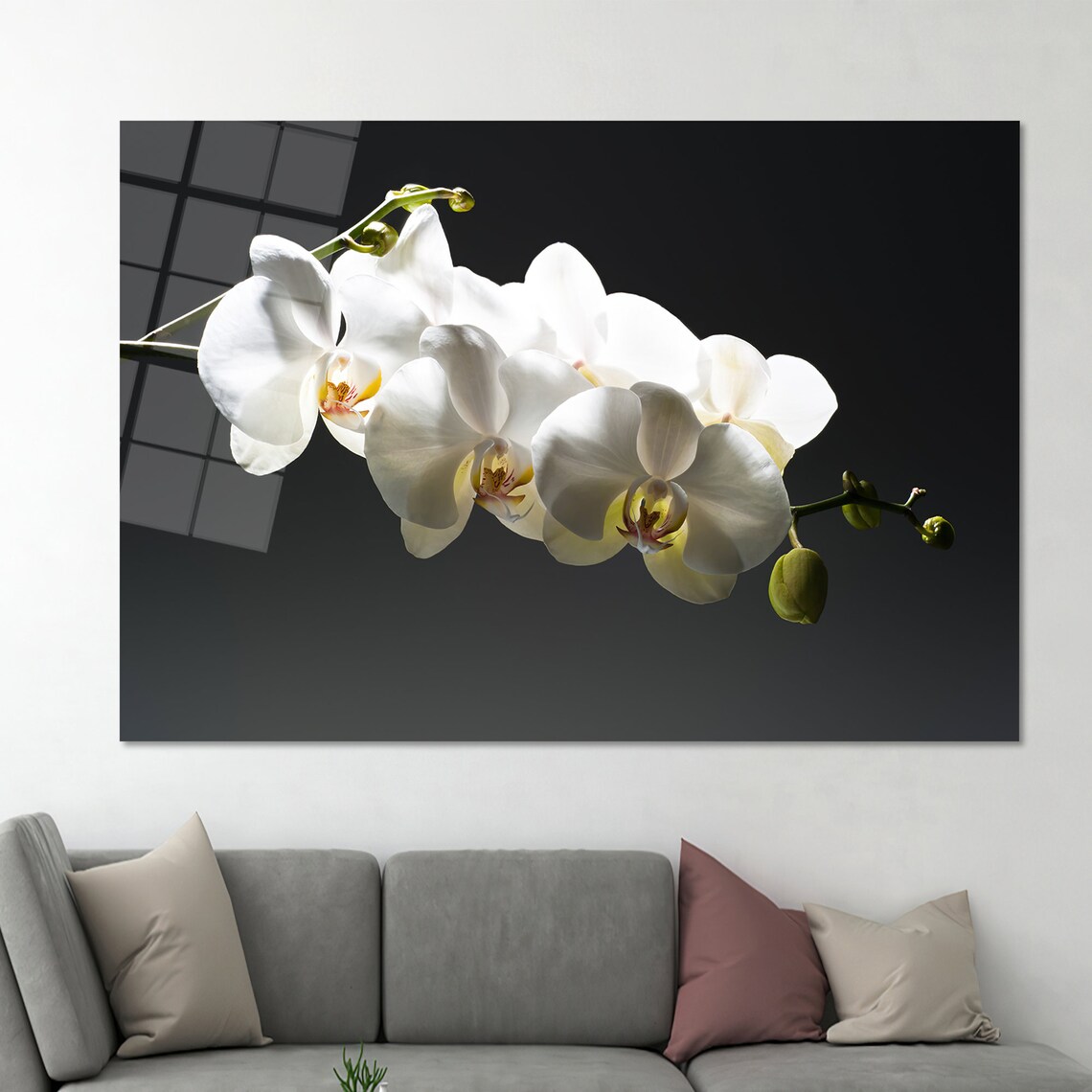 Orchid Floral Poster Print for Living Room Decor - Image 2
